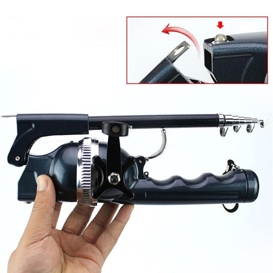 Portable folding carp fishing rod