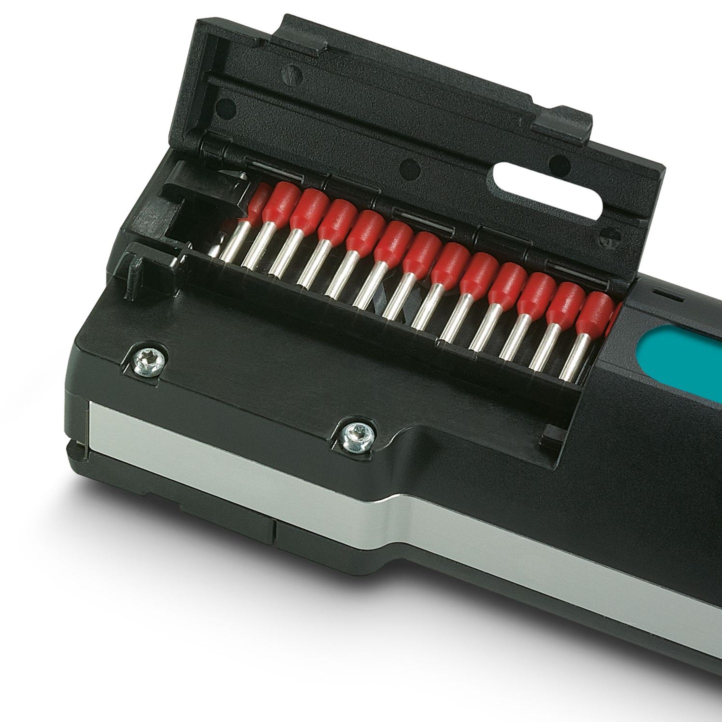 Automatic Wire Stripping & Crimping Tool – Battery-Powered, Handheld, Complete Kit