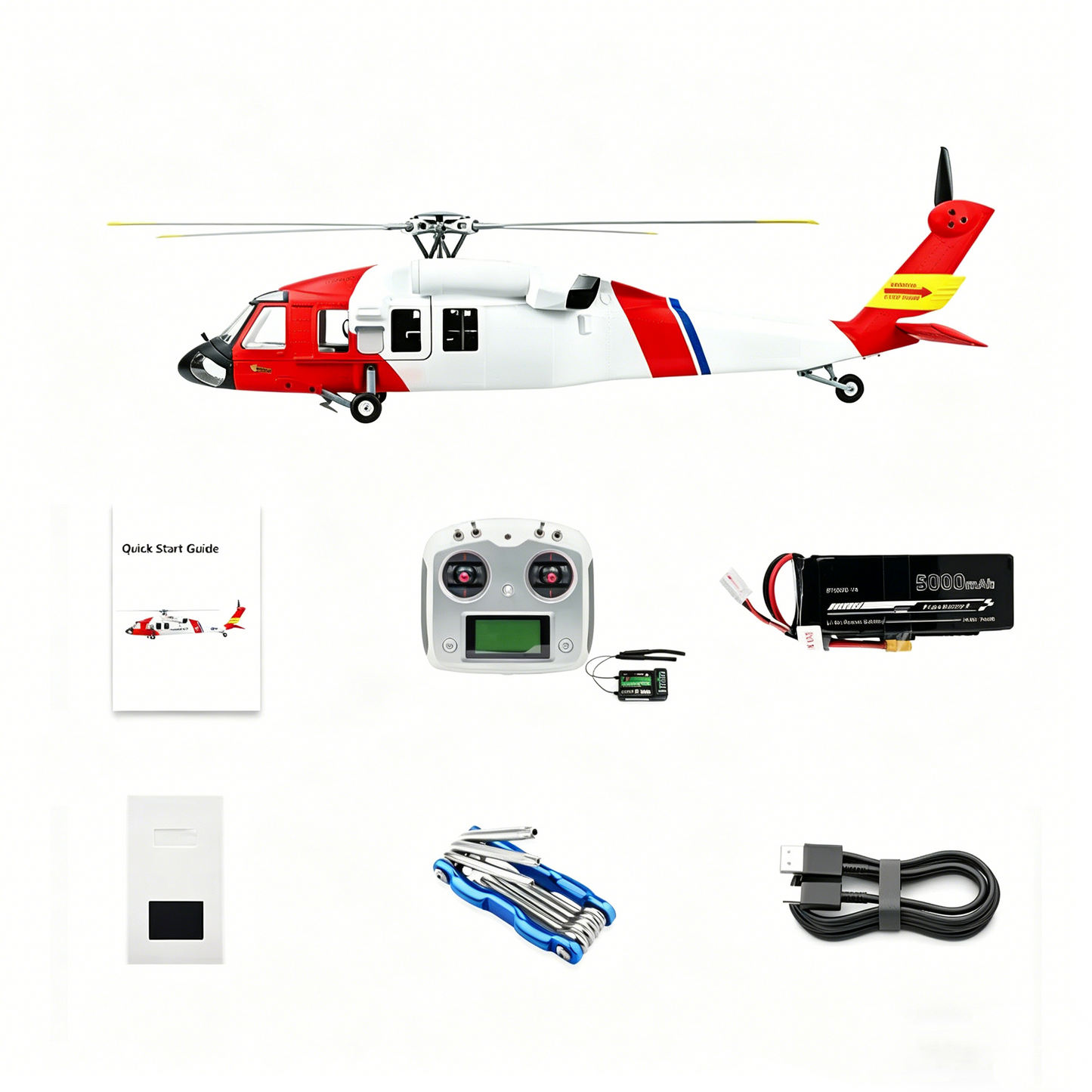 470‑Class Scale Military Helicopter – 6CH with GPS Auto Return