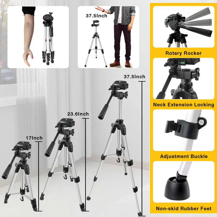 4D 360° Green Laser Level with Tripod – Self-Leveling Alignment Tool