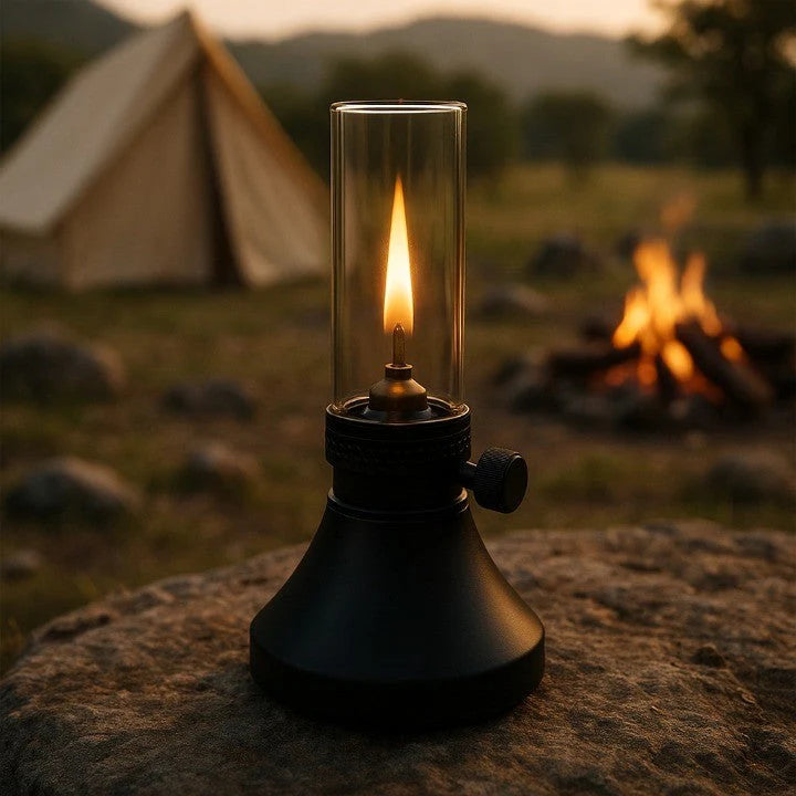 Portable Retro Gas Lantern – Outdoor Camping & Atmosphere Light