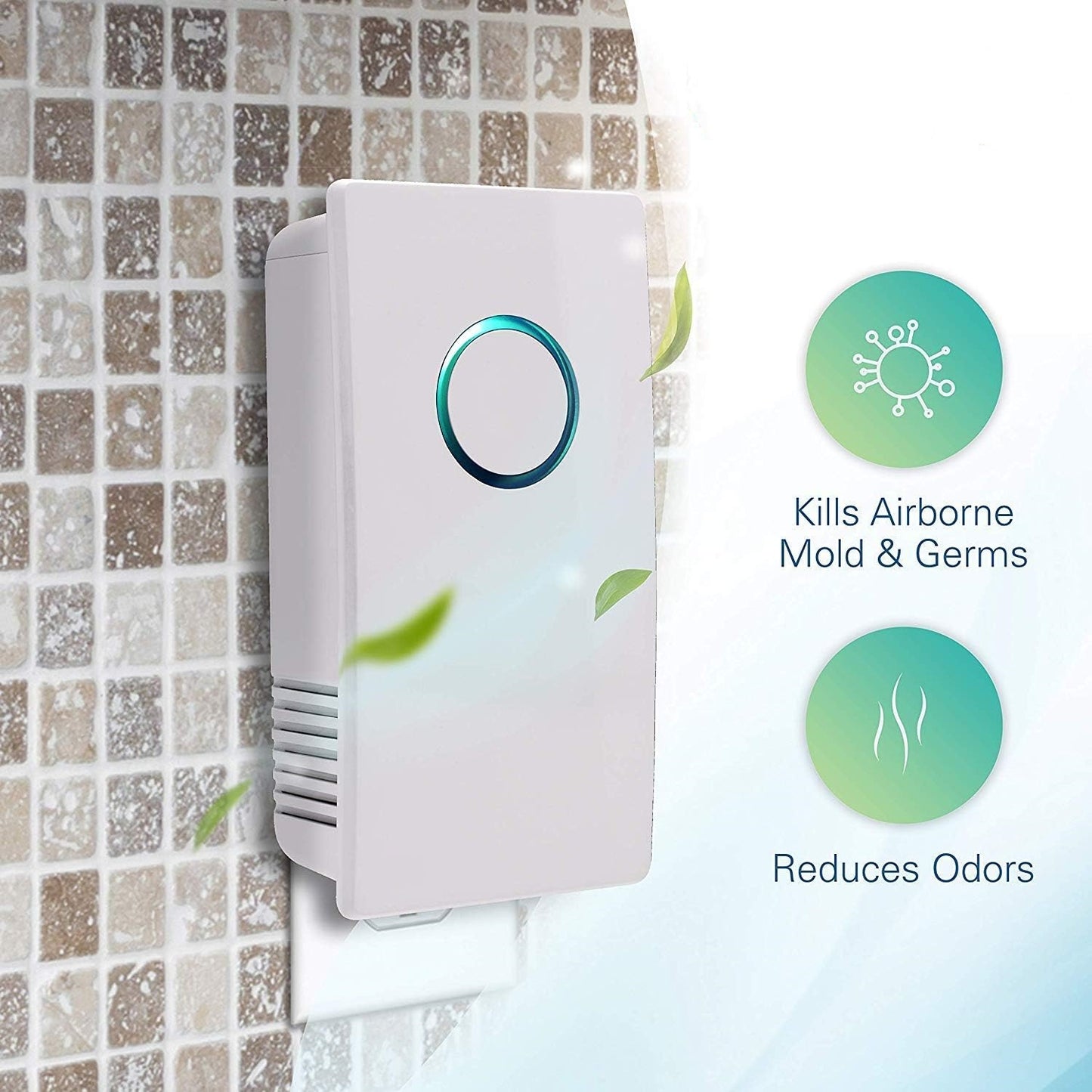 Plug-In UV-C Air Sanitizer – Kill Odors, Bacteria & Viruses, No Hassle