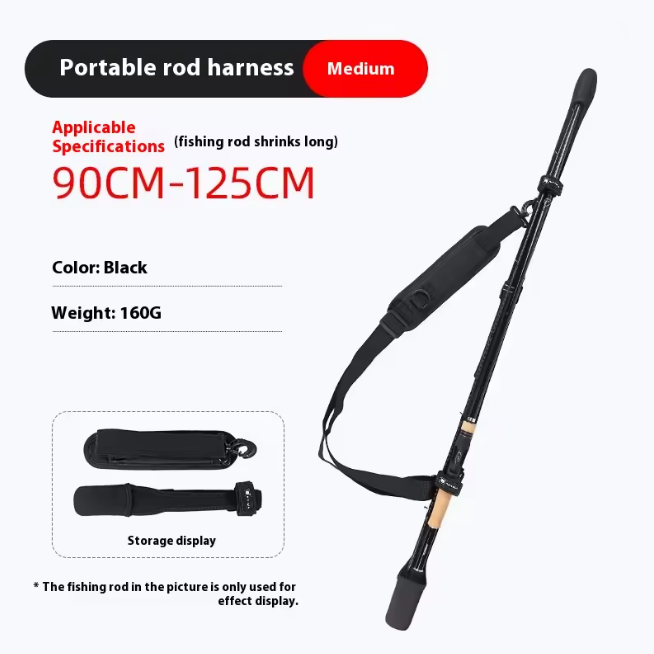 Lightweight Portable Fishing Rod Case – Protective Sleeve with Straps for Travel, Bike & Lure Rods