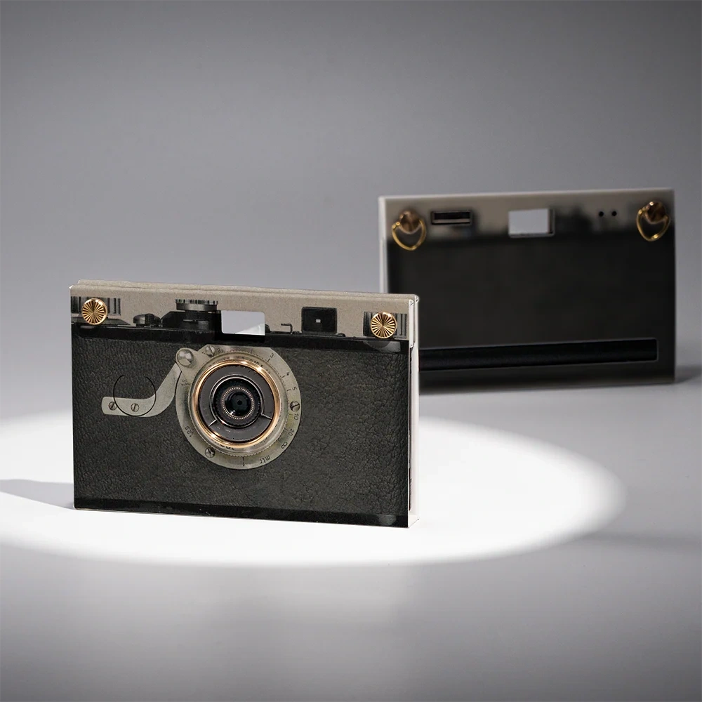 Paper‑Thin Digital Camera – 100g, No Screen, Film Tones, Travel Ready