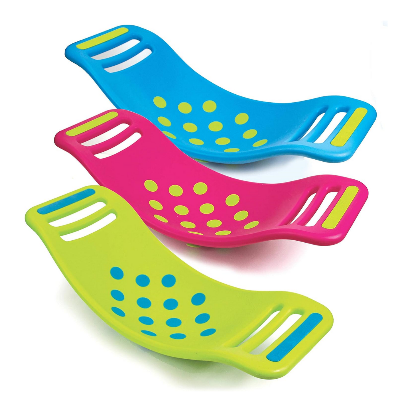 Curved Swing and Bounce Board—A board for children to swing, bounce, and practice balance