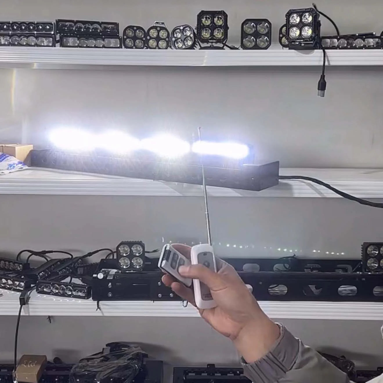 4 LED Fog Light Kit – Dual-Color (Yellow/White), 80W High Brightness with Wiring Harness