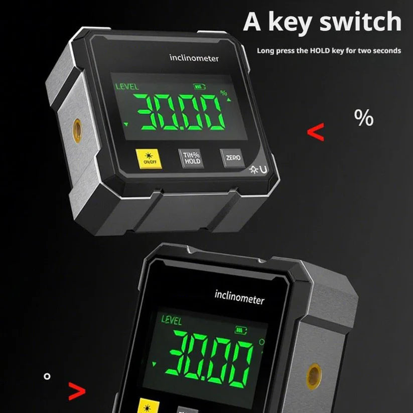 Digital Angle Finder with Electronic Laser – 4-Sided Magnetic Gauge