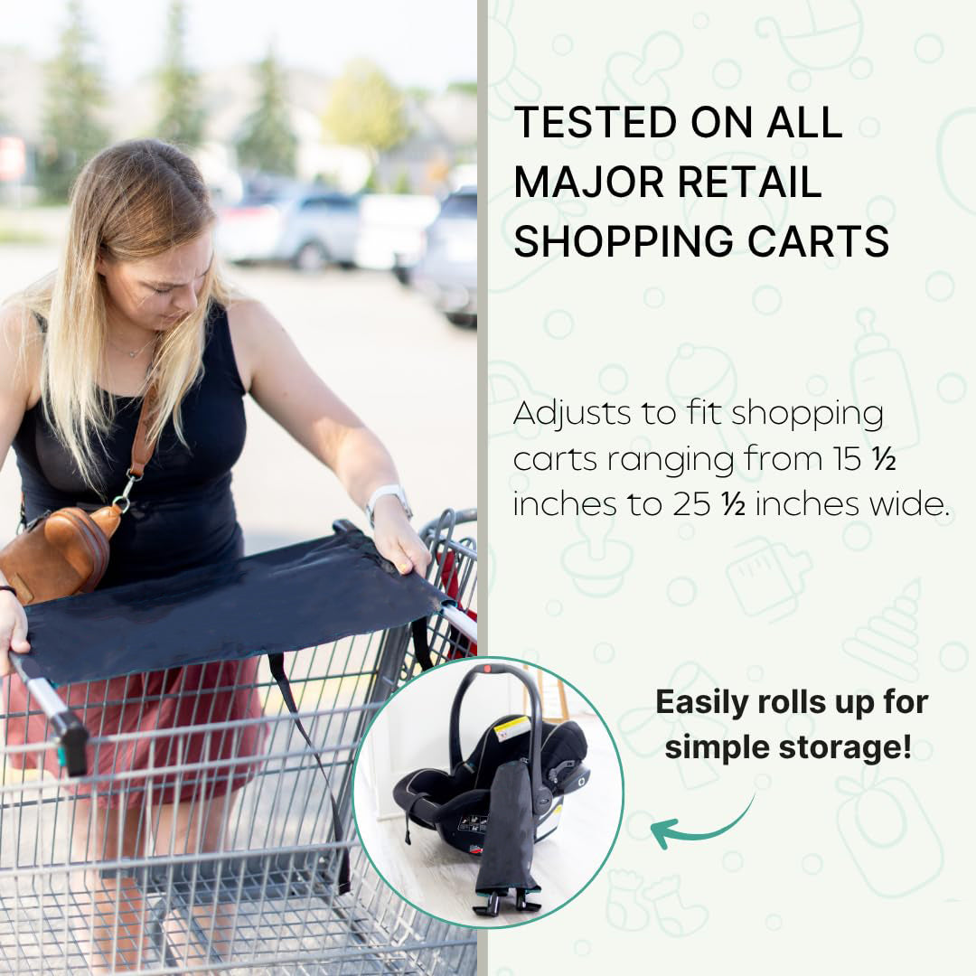 Baby Shopping Cart Seat – Hammock-Style Car Seat Carrier for Hands‑Free Grocery Trips