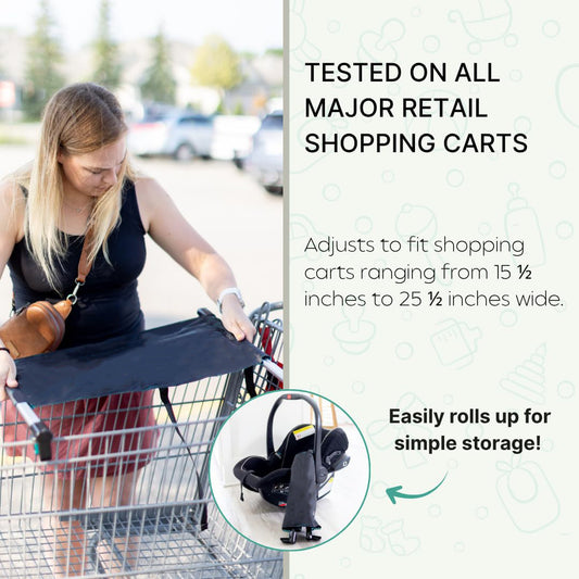Baby Shopping Cart Seat – Hammock-Style Car Seat Carrier for Hands‑Free Grocery Trips