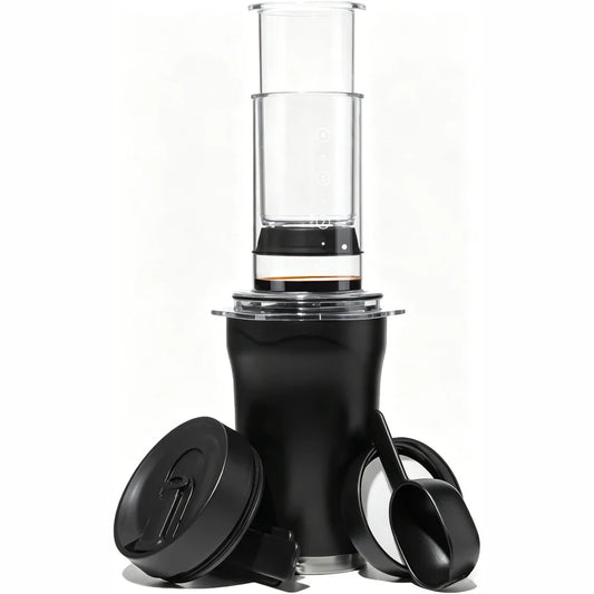 3-in-1 Portable Coffee Maker Kit – French Press, Pour-Over & Espresso Style
