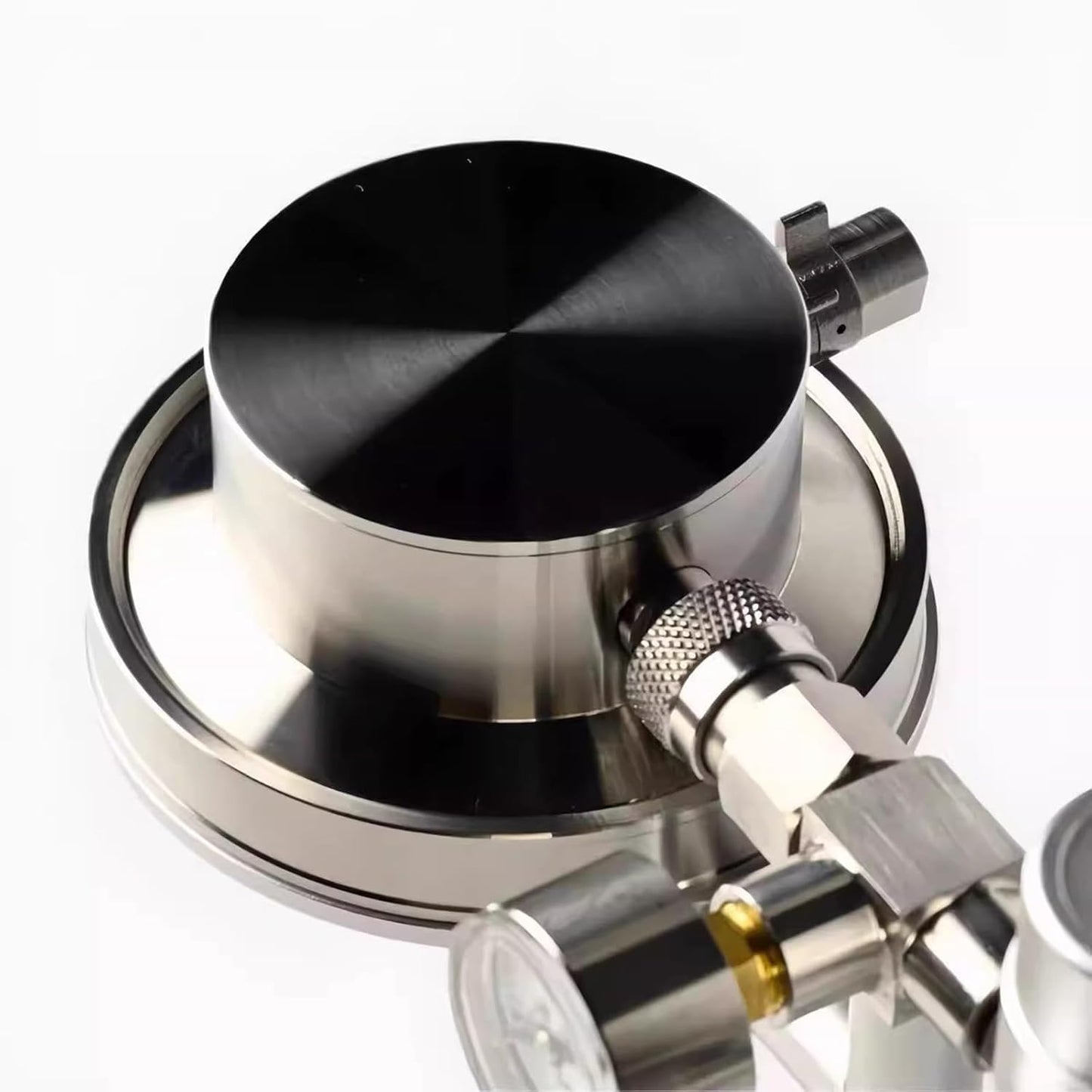 Pneumatic Espresso Machine – 9 Bar Extraction, Pressure Gauge, Stainless Steel, for Camping & Travel