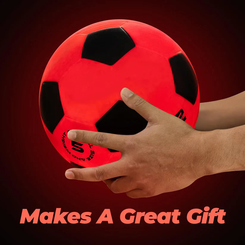 Glow in the Dark LED Soccer Ball – Impact-Activated Lights for Night Play