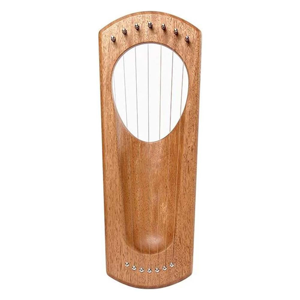 7-String Finger-Plucked Harp — Crafted from Cherry Wood and Beech Wood