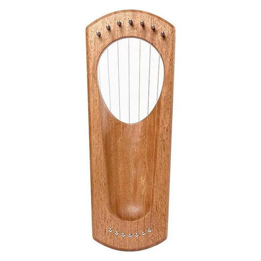 7-String Finger-Plucked Harp — Crafted from Cherry Wood and Beech Wood