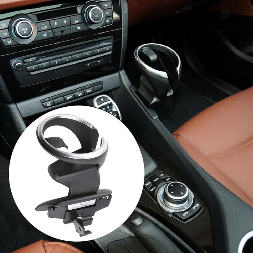 Car Cup Holder with Phone Stand – Convenient Front Seat Drink & Phone Organizer