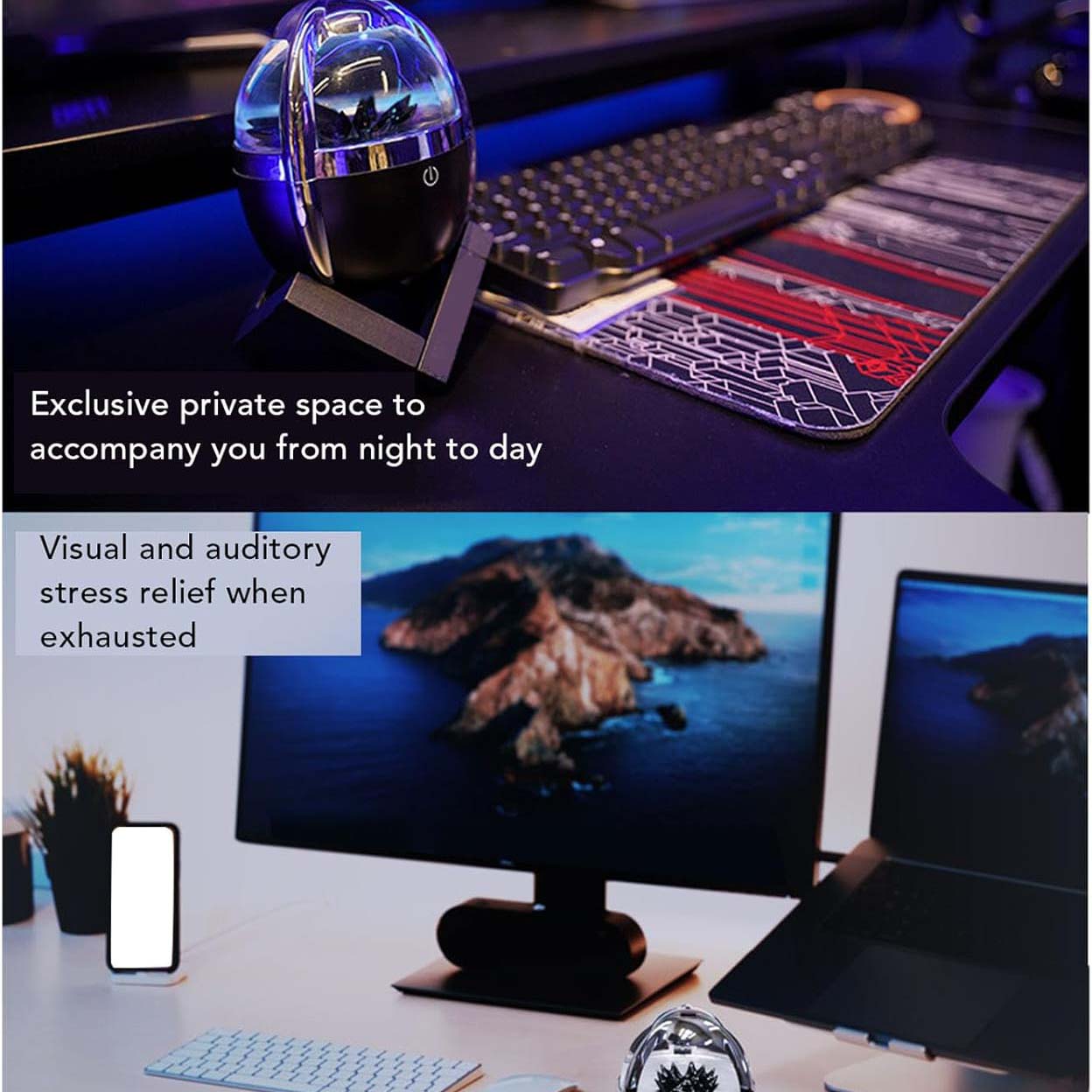 Magnetic Fluid Bluetooth Speaker – Desktop Decor with Stunning Visuals