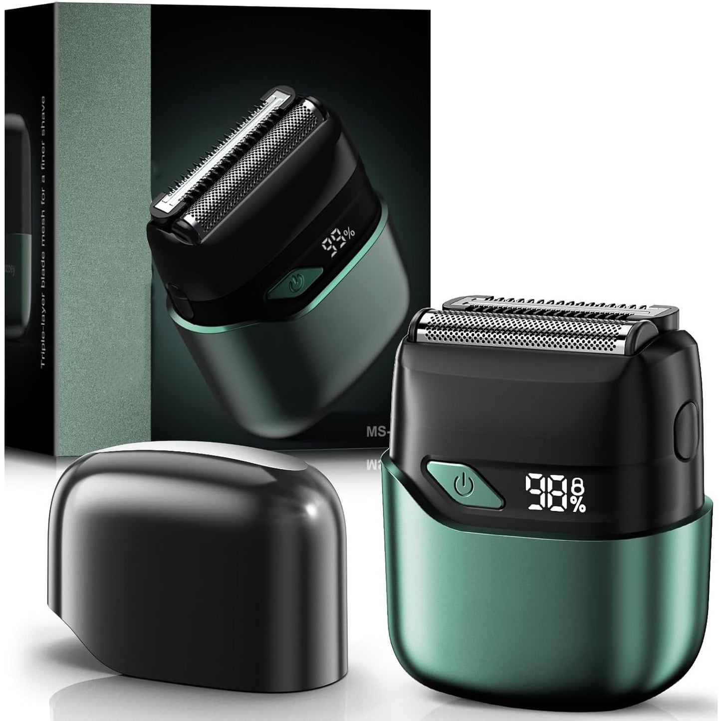 Electric Foil Shaver for Men – Mini Cordless Razor | IPX7 Waterproof