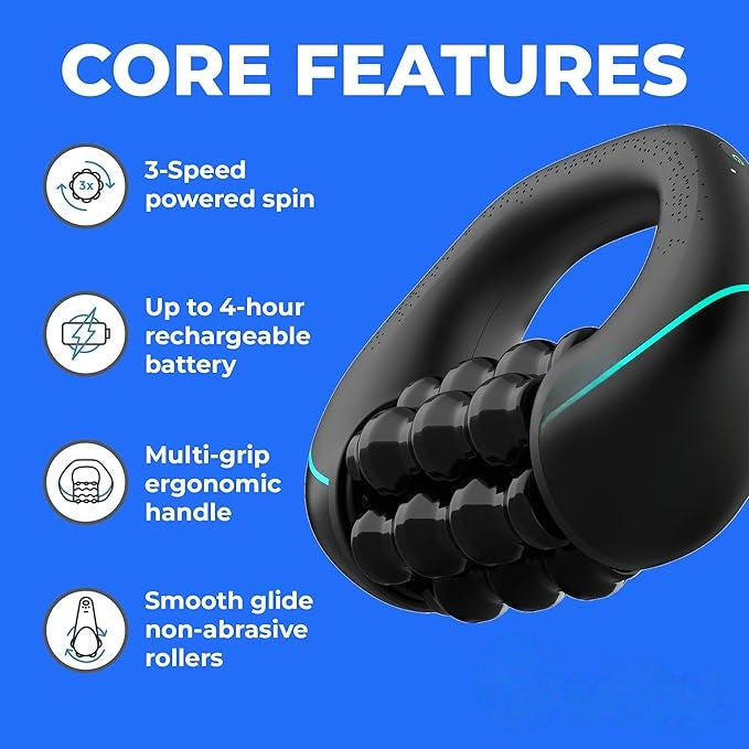 Mini Percussive Massager – 3 Speeds, 4-Hour Battery, Portable