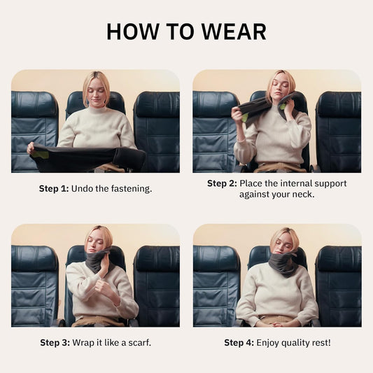 Ultra-Light Travel Neck Pillow – Scientifically Proven Neck Support
