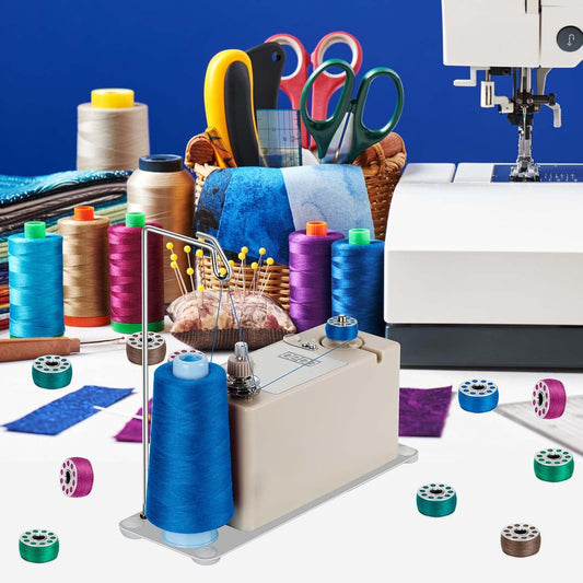 Portable Automatic Bobbin Winder – High-Speed Electric with Auto-Stop for Sewing Machines
