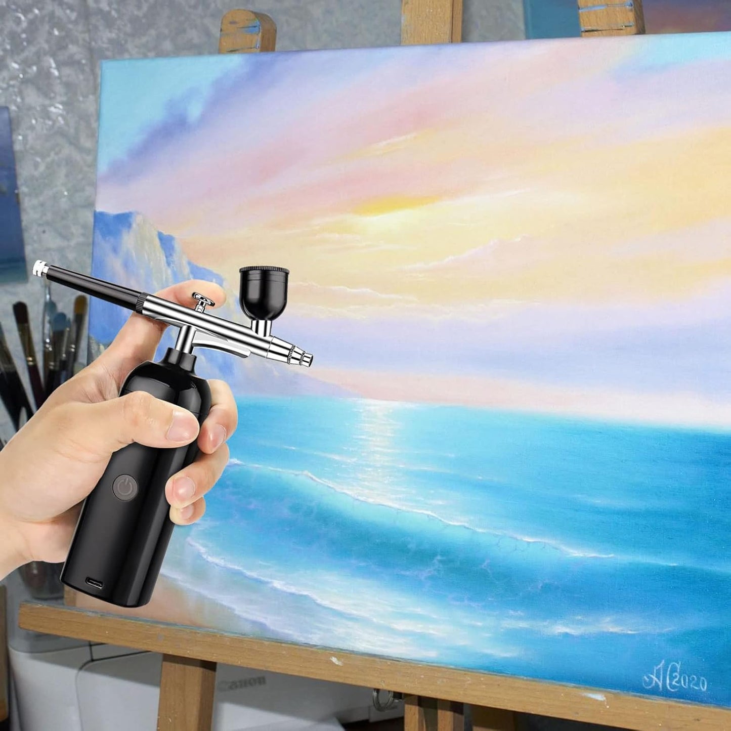 Mini Airbrush Kit – Portable Spray Gun for Hobby & Craft