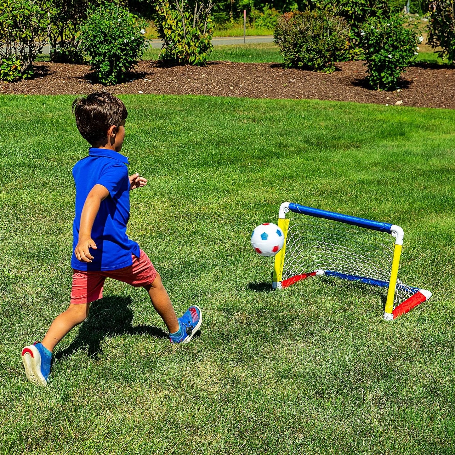 Kids Soccer Goal – 24″ x 16″ Pop‑Up Set with Ball & Pump for Toddlers