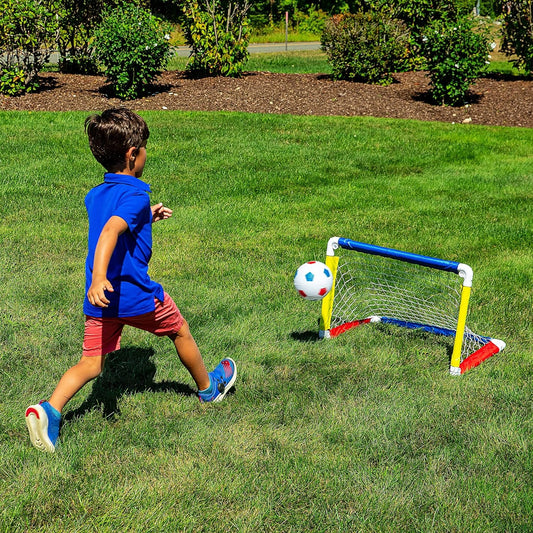 Kids Soccer Goal – 24″ x 16″ Pop‑Up Set with Ball & Pump for Toddlers