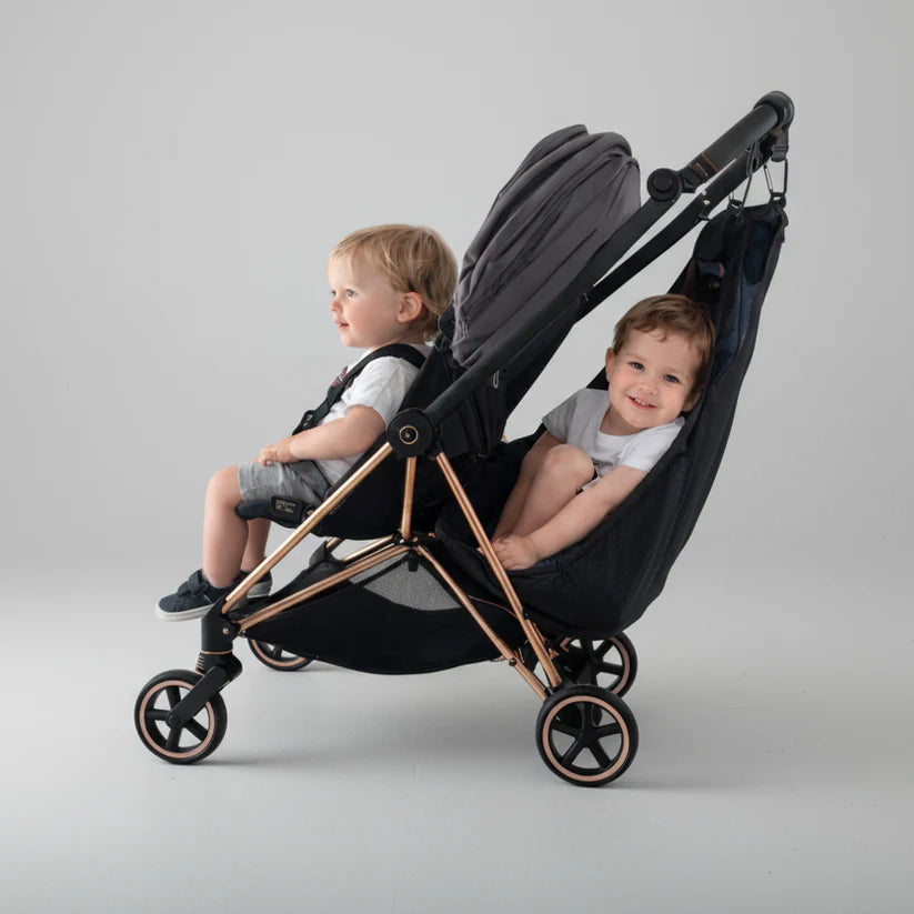 Stroller Extra Seat – Clip-On Second Seat for Toddlers, Unrolls in Seconds