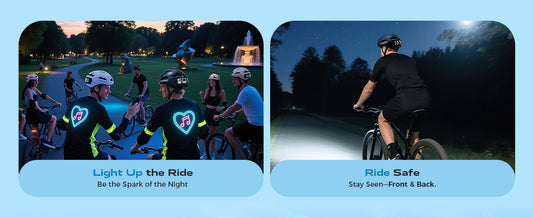360° High-Visibility LED Display Bike Helmet