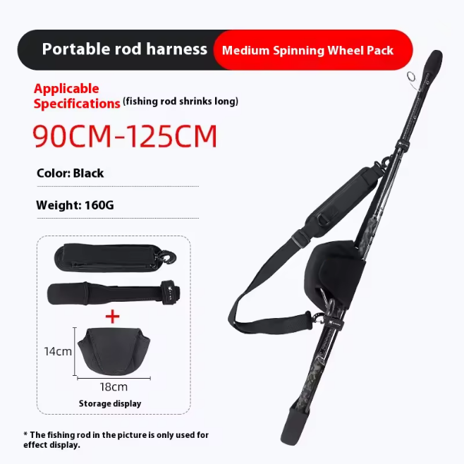 Lightweight Portable Fishing Rod Case – Protective Sleeve with Straps for Travel, Bike & Lure Rods