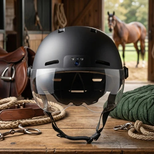 Helmet with Integrated HD Camera – Hands-Free POV Recording