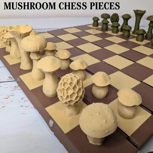 A CHESS SET GROWN FROM THE FOREST FLOOR – NOT A FACTORY.