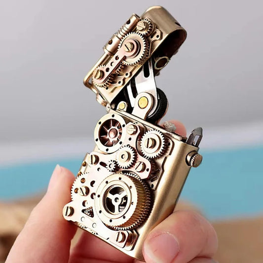 Steampunk Gear Clockwork Mechanical Lighter