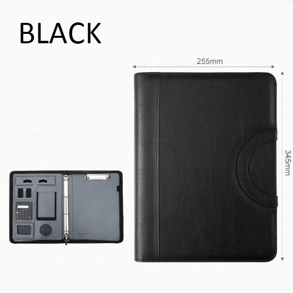 Multifunctional Leather A4 File Folder