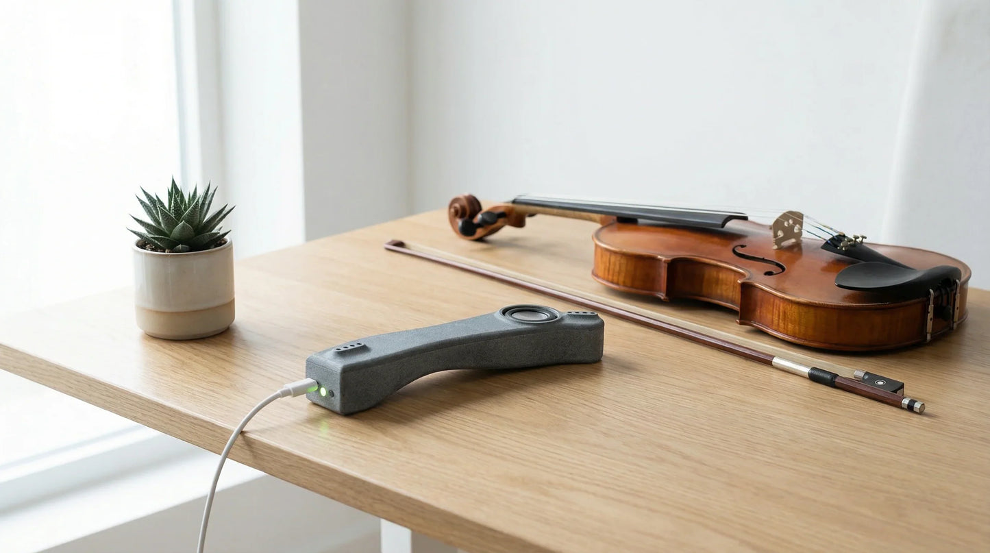 Smart Shoulder Rest for Violin & Viola – Haptic Feedback & Built-in Metronome
