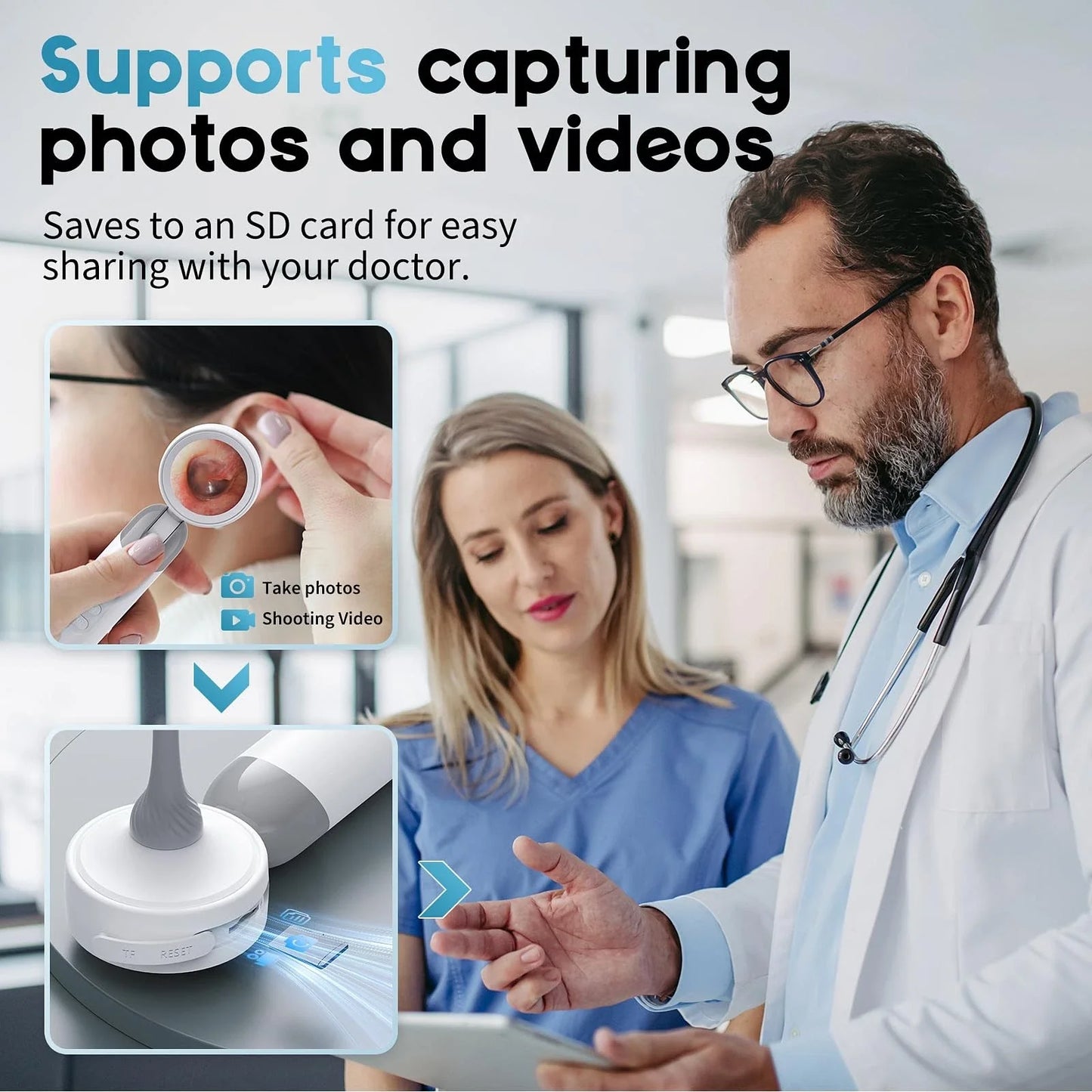 Smart Ear Scope – Ear Camera with Built-In Screen